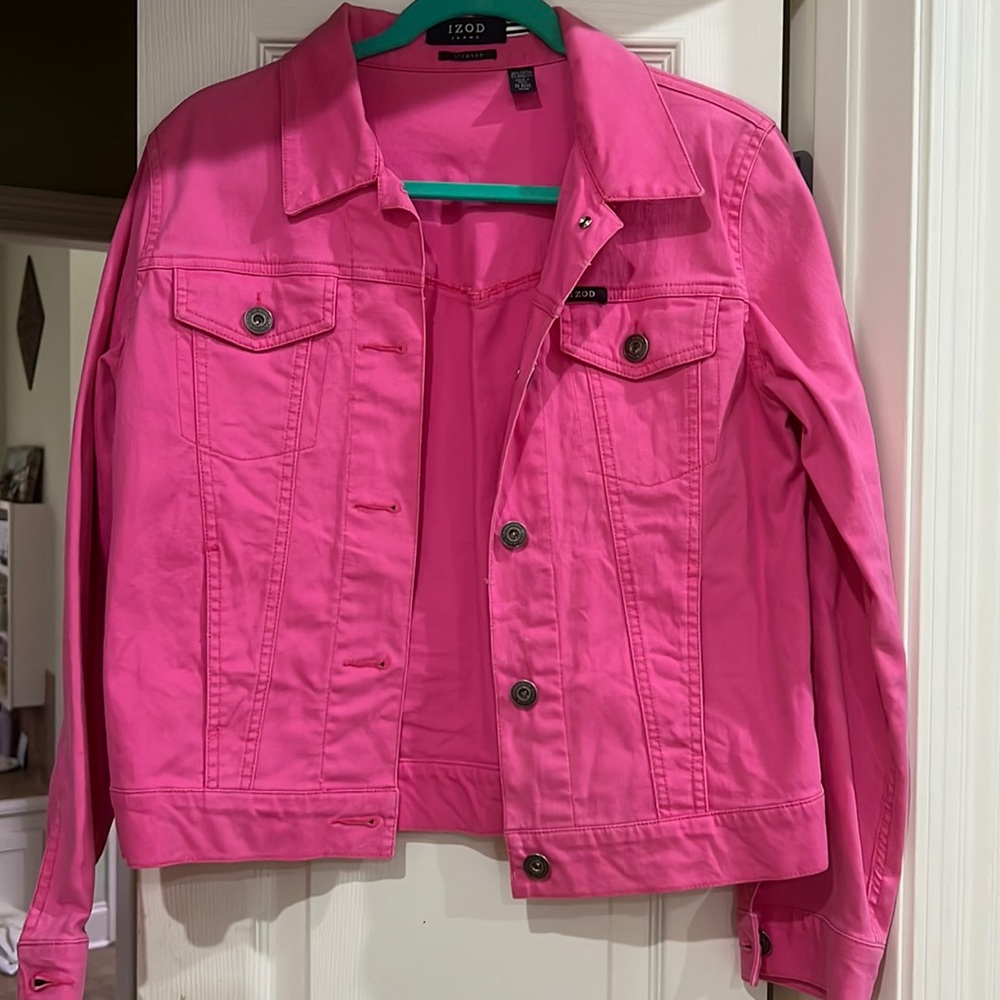 IZOD Pink Denim Jacket
